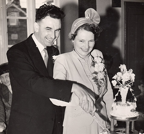 Image Ivor George Geake and Ena Mildred Doidge<br>on their Wedding Day
