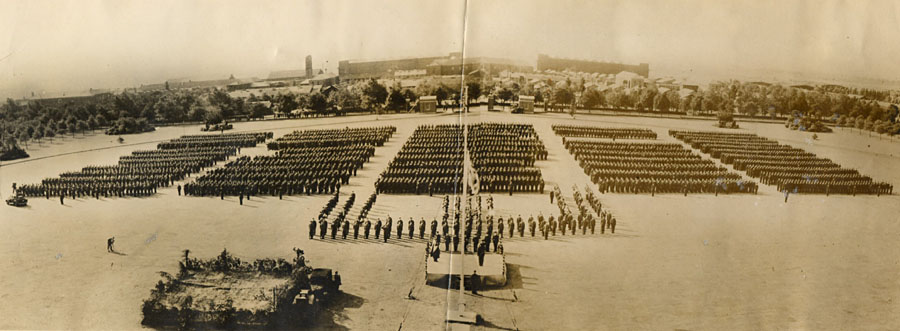 September 1942: Personnel on parade at No. 1 Signals School, Cranwell September 1942: Personnel on parade at No. 1 Signals School, Cranwell